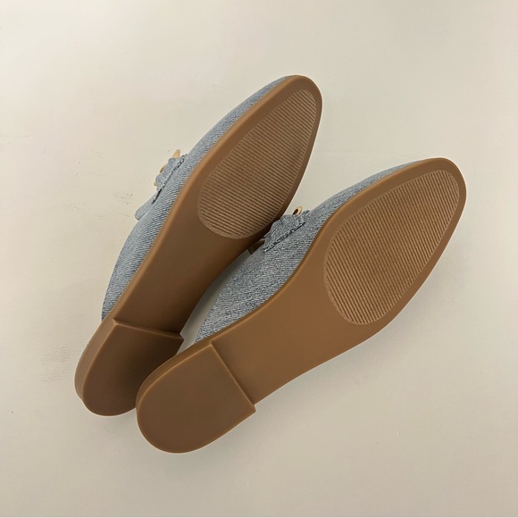 Steve Madden Cassady Loafer Mule In Light Denim Color- New In Box - Reemoly - Picture 10 of 10